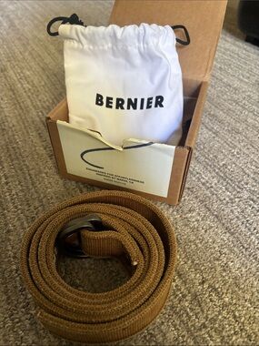 Bernier Men's Sedona Heritage Webbing Belt with Metal D-Ring Buckle